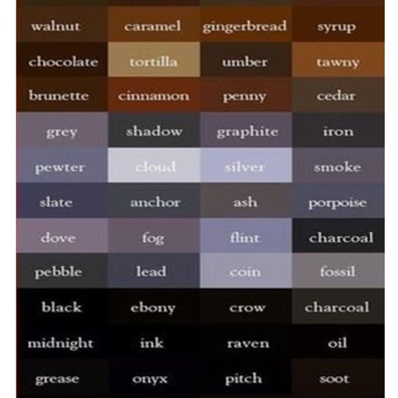 Questions about color? Check out these color charts for information! - Picture 5 of 5